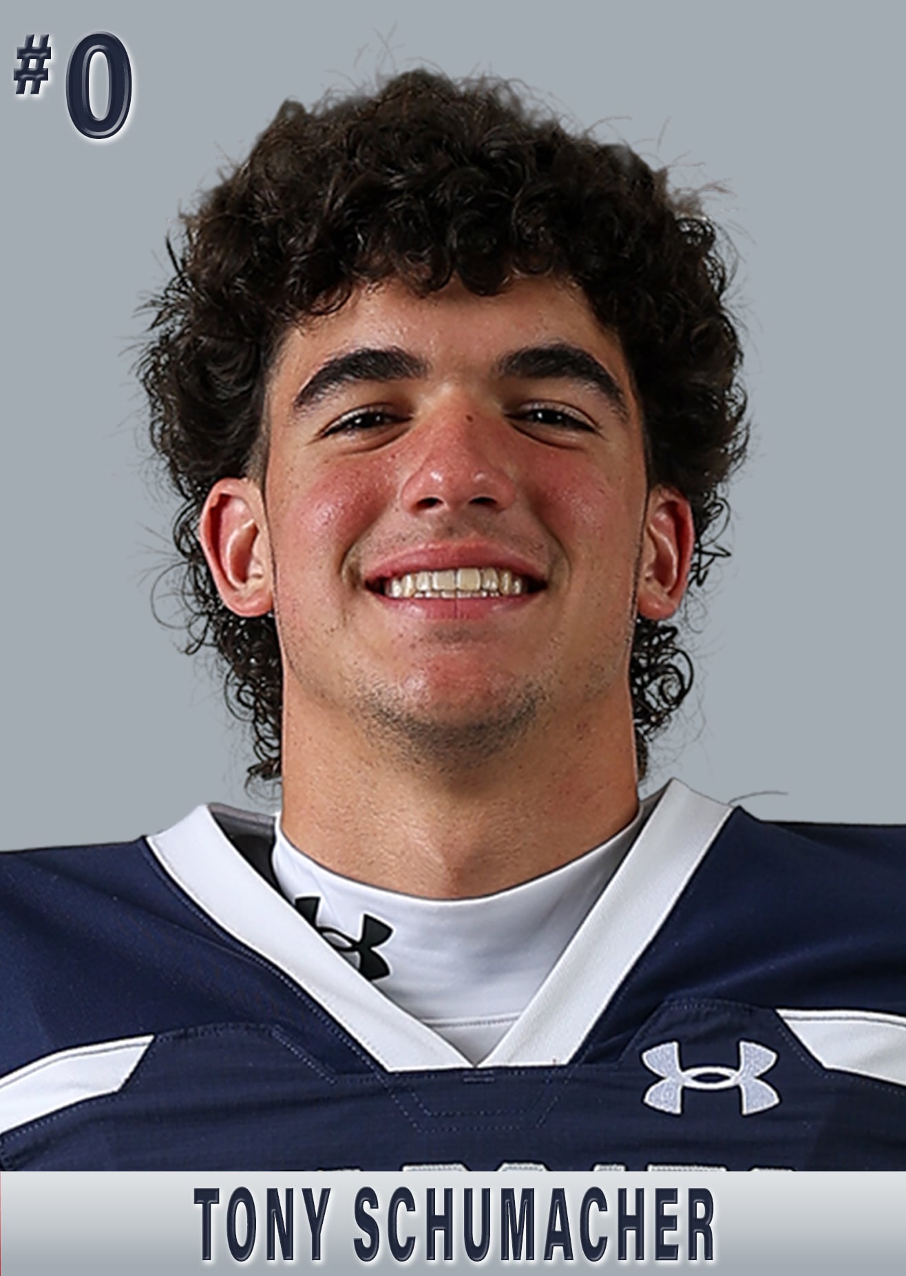 Tony Schumacher in the school varsity roster photograph